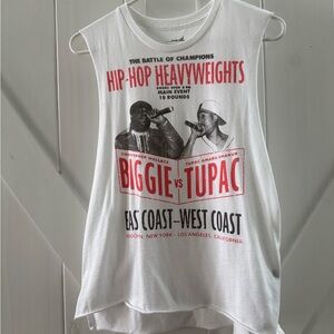 Original Flavor Biggie vs Tupac Sleeveless Tshirt